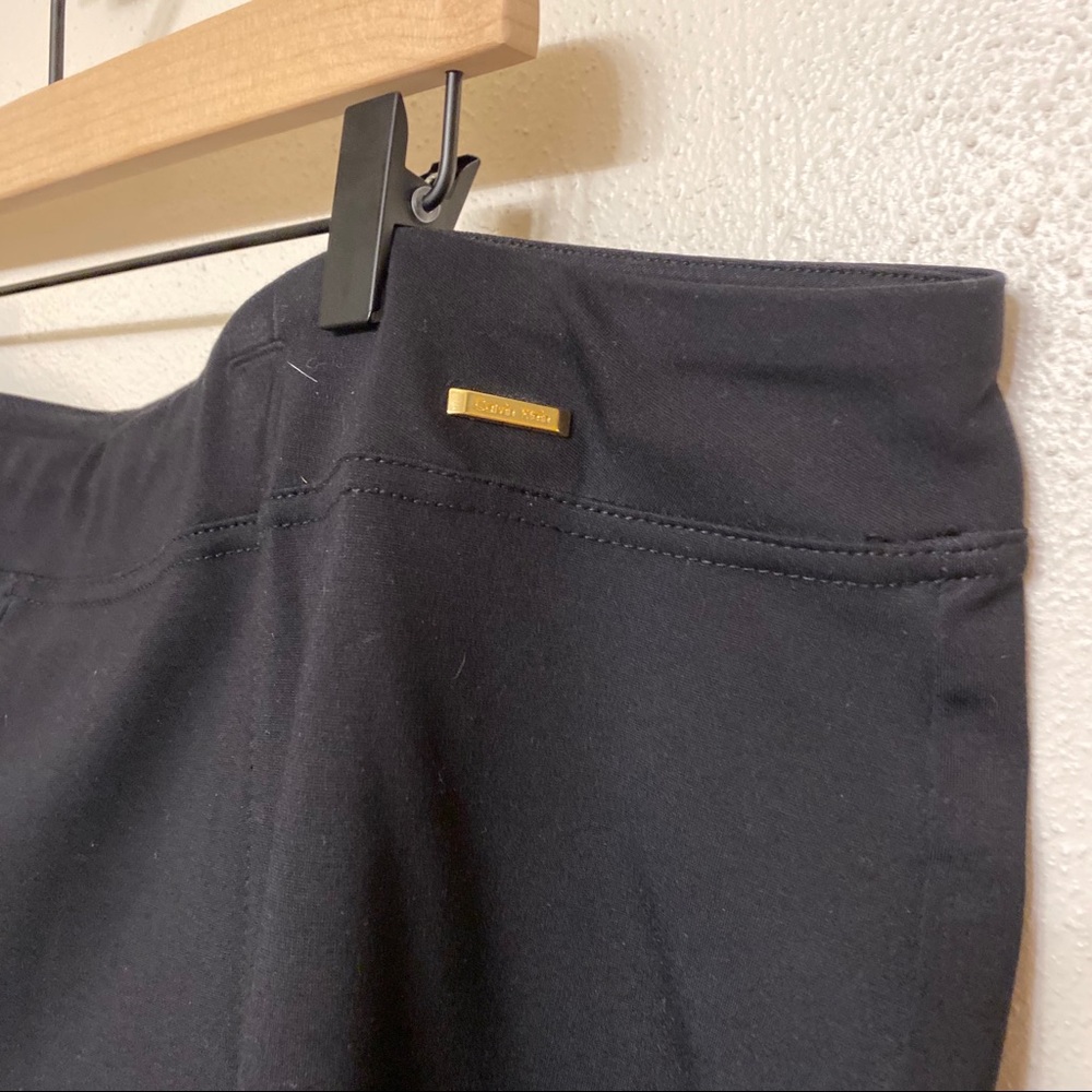 Calvin Klein Black Knit slim fit pants